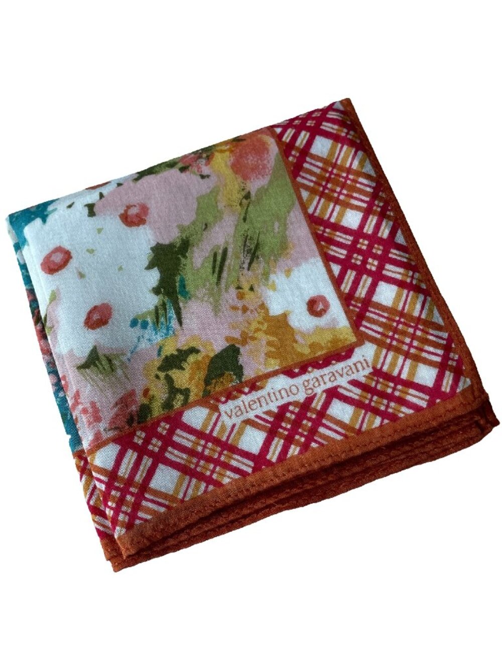 Vintage Valentino Garavani Floral Cotton Scarf - Picture 3 of 14